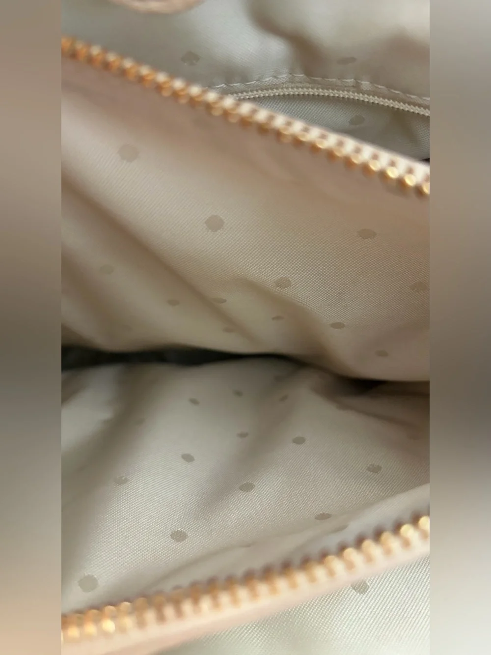 Kate Spade Cream Pebbled Leather Chain Tote